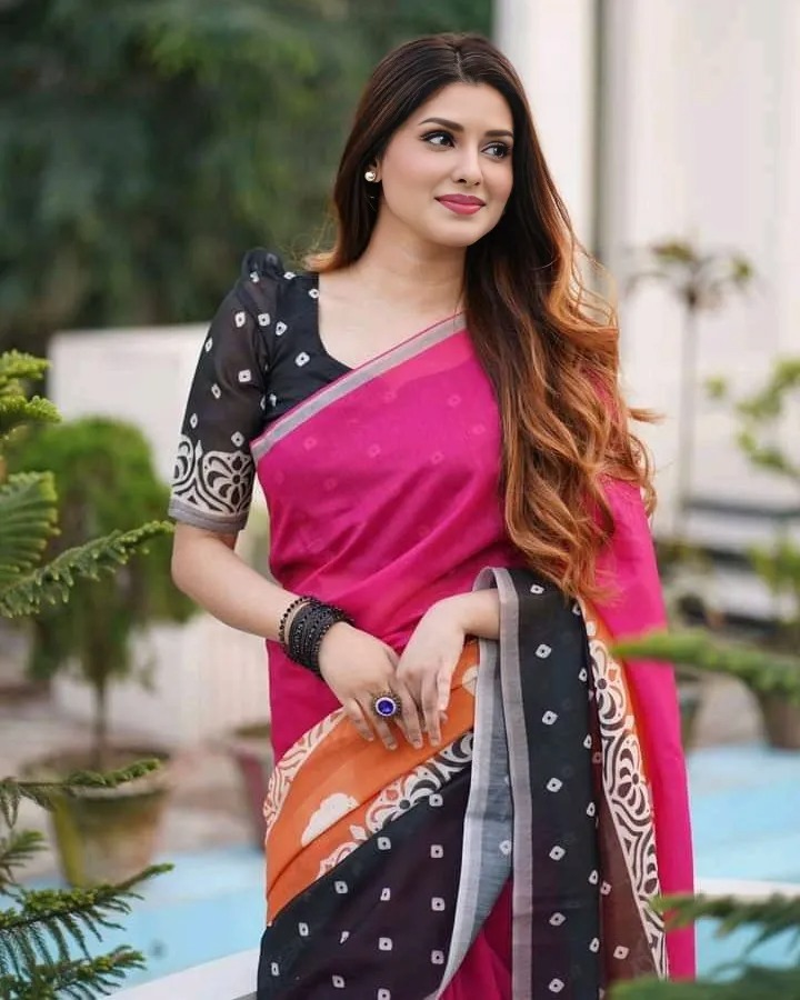 Digital Print Sharee with Blouse 01